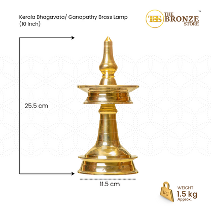 Bhagavatha Vilakku size chart – height and base width