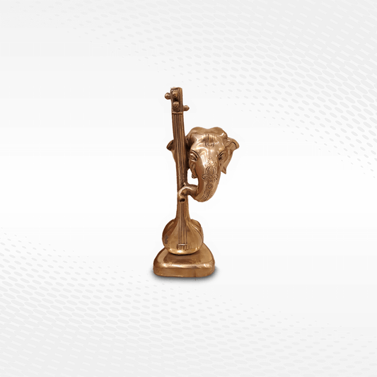 Ganesha with thambru (veena) idol, The Bronze Store Kochi