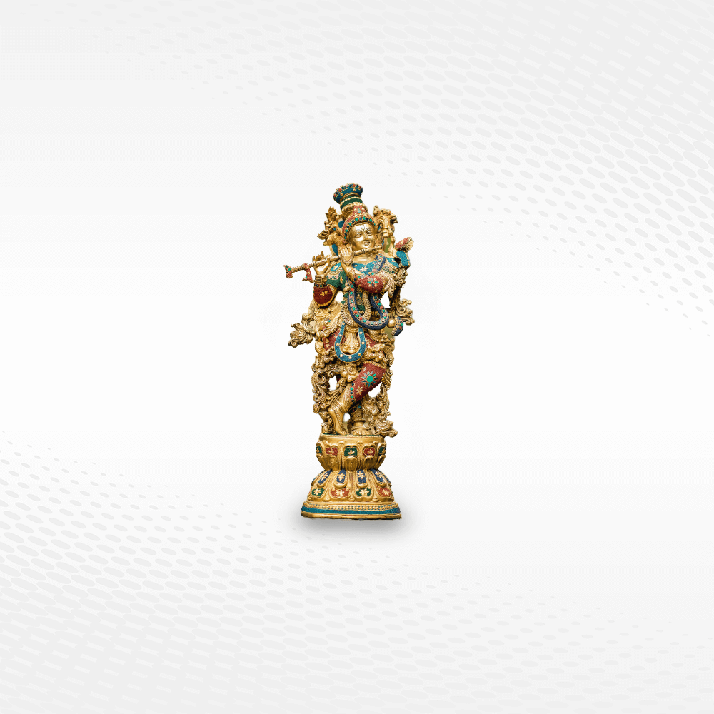 Krishna idol – handcrafted Kerala statue, The Bronze Store Kochi