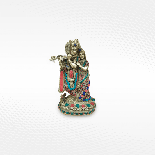 Radha Krishna idol – handcrafted statue, The Bronze Store Kochi