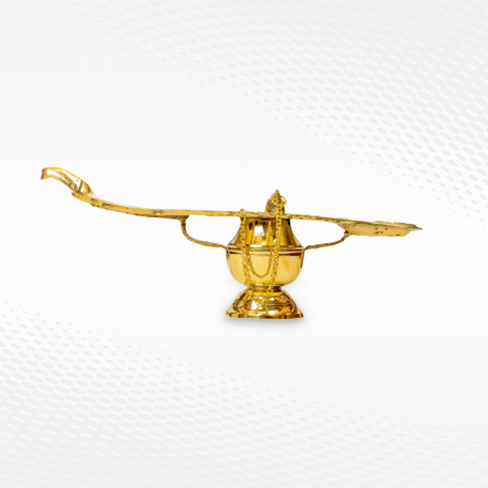 Changalavatta – traditional Kerala hand lamp, The Bronze Store Kochi
