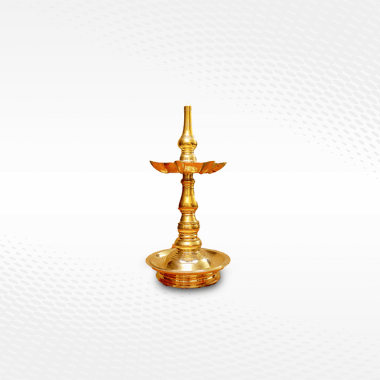 Kerala Fancy Vilakku – handcrafted traditional oil lamp, The Bronze Store Kochi